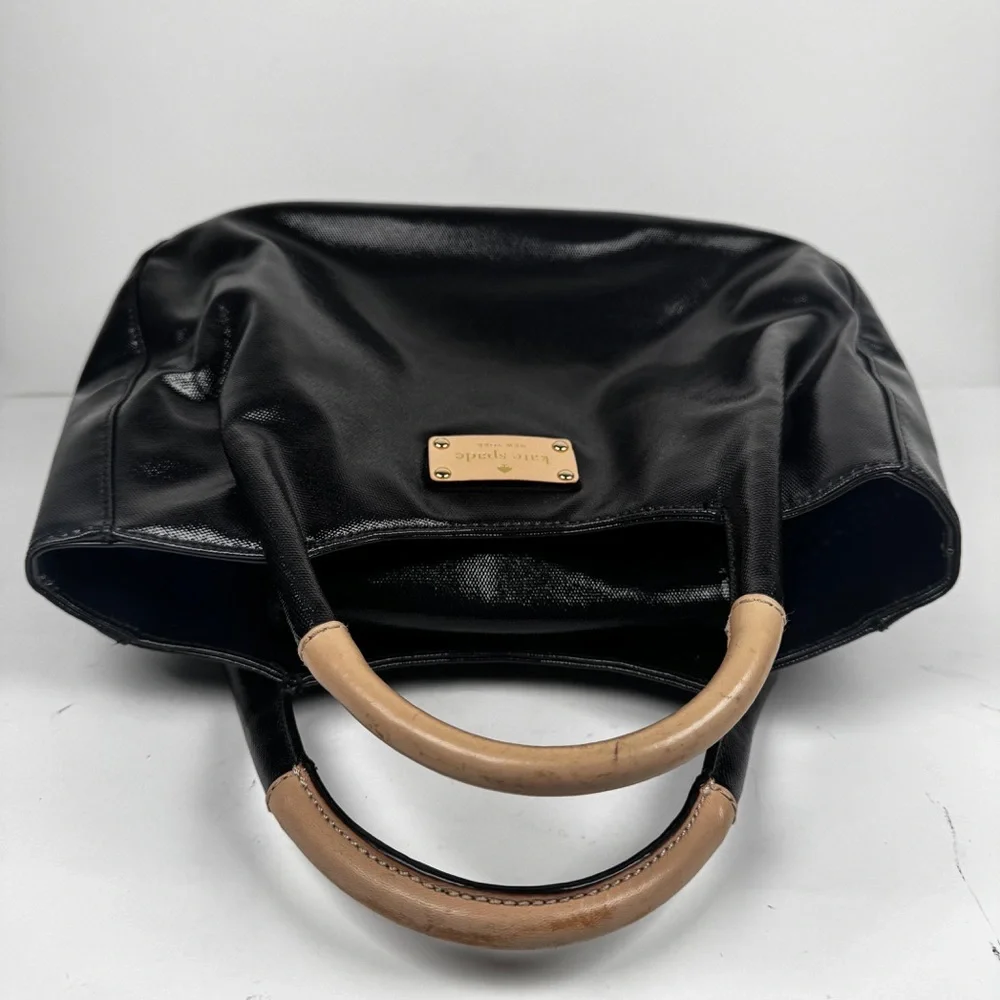 Kate Spade Fulton Street Treesh Patent Leather Satchel Black Handbag